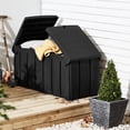 thumbnail image 3 of Strata Products Coffre de Terrasse Extérieur 85 Gal pour Rangement de Patio avec Couvercle à Double Porte, Noir, 3 of 7