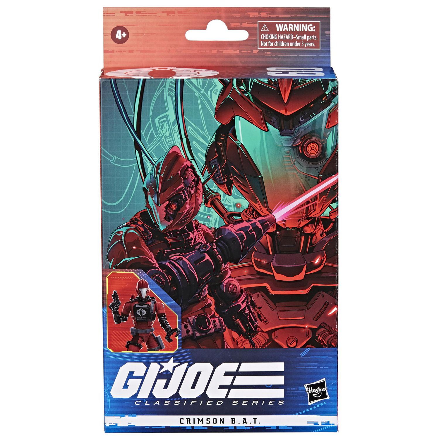 G.I. Joe Classified Series, figurine CRIMSON B.A.T. 60 de collection premium de 15 cm avec accessoires multiples, emballage spécial