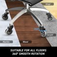 thumbnail image 4 of MotionGrey Roulettes de Chaise de Bureau - Auto - Palettes à Rouleau, Roues Ergonomiques Rapides, Support Pivotant pour Chaise de Jeu de Bureau pour un Roulement Sécuritaire sur Toutes les Surfaces de Plancher (Lot de 12), 4 of 10