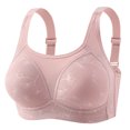 thumbnail image 1 of VEKDONE Woman's Back Buckle Thin Style Ventilate Large Size Bra Without Steel Rim Pink 42/95, 1 of 6