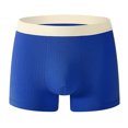 thumbnail image 1 of ylioge Boxer Briefs for Men Casual Stretchy High Waisted Underwear Breathable Basic Color-Block Comfort Support Slim-Fit Boxers, 1 of 2