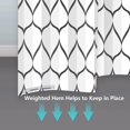 thumbnail image 2 of White Grey Fabric 72 x 72 Inch Cloth Shower Curtain, Waterproof Design and Polyester, Quick-Drying, Heavy Duty Shower Curtains Set for Bathroom, Durable and Washable with 12 Metal Hooks, 2 of 5