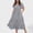 Grey, variant on zanvin Womens Plus Size Summer Dresses Party Boho Maxi Long Dress Wrap V Neck Short Sleeve Ruffle Hem Dress for Wedding Guest Elegant Wear