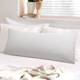 thumbnail image 1 of PiccoCasa Washed Microfiber Body Pillowcases Soft Envelope Light Gray 20" x 48", 1 of 7