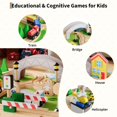 thumbnail image 4 of Kids Train Table with 3 Storage Containers, Tracks, Train, Railway, City, Train Game and Table, Gift for Toddlers and Girls from 3 Years, 78/84 Pieces, 4 of 7