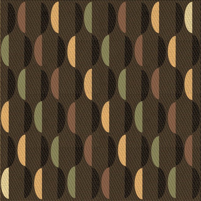 Ahgly Company Tapis d'Intérieur Lavable en Machine Carré Transitionnel Chêne Brun, 7 Pieds Carré