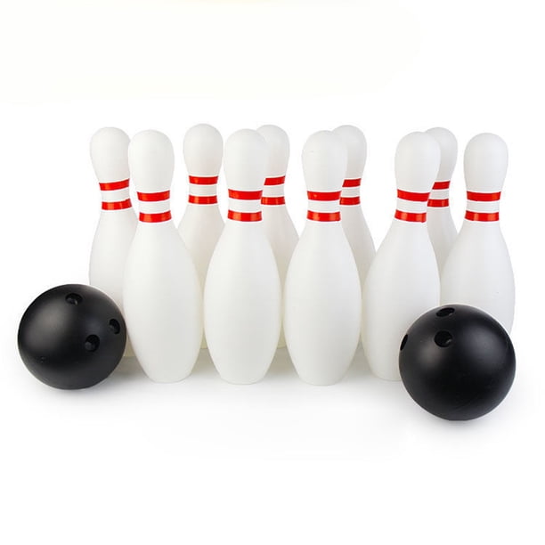 Jeu De Bowling Enfant – 10 Quilles + 2 Balles – Plastique – Intérieur/extérieur
