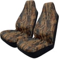 thumbnail image 1 of Camo Universal Front Car Seat Covers Highback Bucket Seat CoversFit Most Cars Trucks SUVS Vans Auto Fabric Seat Covers Camouflage Forest Pattern Car Seat Protector, 1 of 8