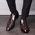 thumbnail image 4 of RKSTN Chaussures Habillées pour Hommes Mode Décontractée à Bout Pointu Chaussures en Cuir Confortables Chaussures Décontractées Chaussures en Cuir pour Hommes, 4 of 6