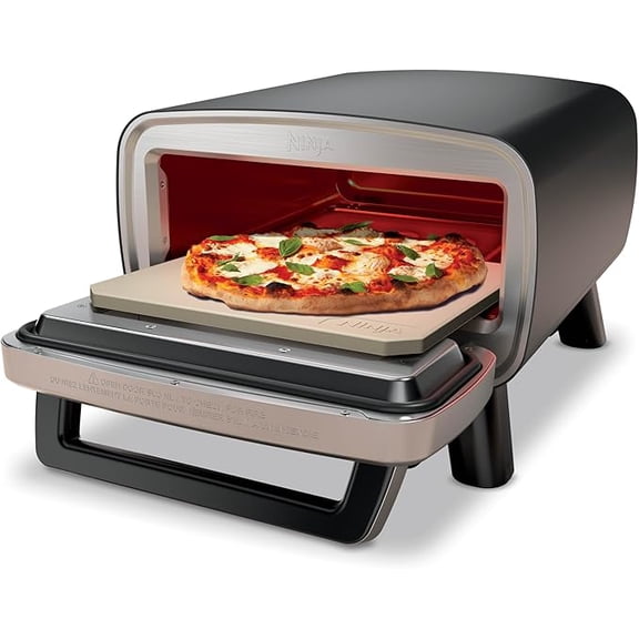 Open Box - Ninja Artisan Outdoor Pizza Oven, 12-inch, 3-minute Pizza, Neapolitan, Thin Crust, New York Chicago, Custom, 700F Max Temperature
