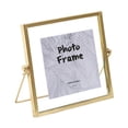 thumbnail image 1 of Elodie Loviver Cadre Photo Carré en Verre Collection Doré Mince en Métal Flottant Photo 4 Pouces, 1 of 8