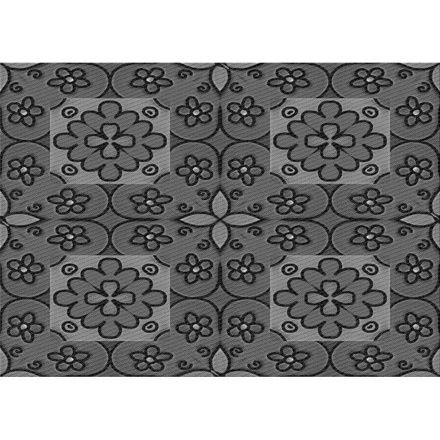 Ahgly Company Machine Washable Indoor Rectangle Transitional Platinum Gray Area Rugs, 6' x 9'