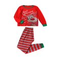 thumbnail image 3 of Family Matching Christmas Pajamas Set Snowman Printing Tops Long Pants Sleepwear, 3 of 10