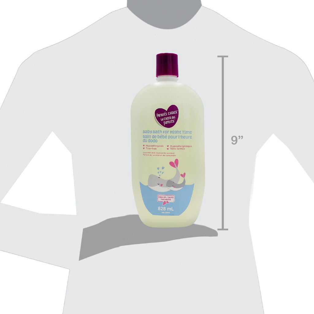 Parents Choice Bain de bebe pour l'heure du dodo, 828ml