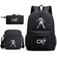 thumbnail image 1 of Football star Cristiano Ronaldo peripheral backpack set Messi backpack hot stamping printing three piece set, 1 of 5