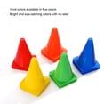 thumbnail image 4 of Maytalsory 3pieces Waterproof Football Basketball Training Cones - For All Weathers Long Lifespan PE Football Road Flat Reflective Blue 23cm 1Set, 4 of 6