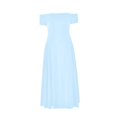 thumbnail image 3 of Women's Sexy Strapless Backless Dress - Deep V Neck, Ruffle Sleeves, Tie-Back Design, Solid Color Party Evening Dress, 3 of 4