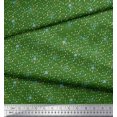 thumbnail image 2 of Soimoi Tissu de Velours Vert Spirale & Points Tissu Imprimé par Yard 58 Pouces de Large, 2 of 5