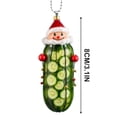 thumbnail image 3 of Amzcrzy Pendant Products Multi Functional Acrylic Decorative Christmas Tree Pendant Cute Mini Cucumber Christmas Pendant Holiday Decorations Hanging Decor Garden Decorations Christmas Decorations, 3 of 4