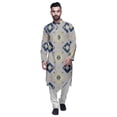 thumbnail image 1 of Atasi Indian Mandarin Collar Mens Kurta Printed Button Down Kurtas Ethnic Clothing, 1 of 1