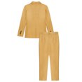 thumbnail image 2 of Jelory Mens 2 Piece Suit Formal Business Slim Fit Suits One Button Solid Blazer Jacket with Trousers Khaki M, 2 of 7