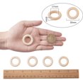 thumbnail image 4 of ORUYROP 20 Pcs 30mm(1.18 Inch) Smooth Unfinished Solid Wooden Linking Rings Natural Wood Link Ring Pendant and Connectors for Jewelry Making and Crafting, 4 of 6