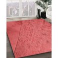 thumbnail image 3 of Ahgly Company Tapis Rectangulaire Rouge Lavable en Machine, 6 Pieds x 9 Pieds, 3 of 7