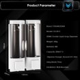 thumbnail image 3 of Amdohai Manual Dispenser Wall Mount Double Liquid Shampoo Shower, 3 of 7