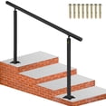 thumbnail image 1 of VEVOR Trousse de Rampe d'Escalier Extérieure, Rampes de 5 Pi pour 0 à 5 Marches, Angle Ajustable Rambarde d'Escalier en Aluminium Noir pour Personnes Âgées, Rampes pour Marches Intérieures et Extérieures, 1 of 9