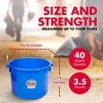 thumbnail image 3 of Little Giant Bac à Boue Utilitaire en Plastique Durable de 40 Pintes avec Poignées, Bleu, 3 of 11