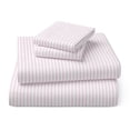 thumbnail image 2 of Mainstays Kids 220TC Cotton Stripe Pink Double, 4 Piece Sheet Set, 2 of 8