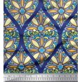 thumbnail image 1 of Soimoi Rayon Fabric Floral & Ogee Damask Print Fabric by The Yard 42 Inch Wide, 1 of 1