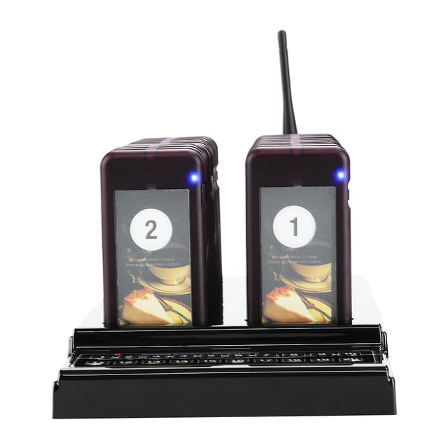 Système de Pager de Restaurant 20 Canaux, Système de Recherche d'Invité Noir, pour Usage Domestique