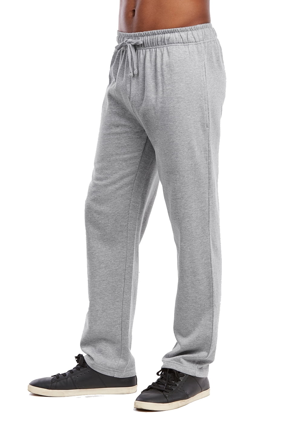 Pantalon de Survêtement en Molleton Léger pour Hommes (3TG Gris Chiné)