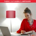 thumbnail image 3 of BRIGHTFUFU 1Set Hanging Lamp Shades Circular Cloth Wine Red for Home Users, 3 of 5