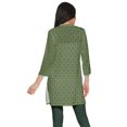 thumbnail image 3 of Moomaya Kurtis Courtes à Col Montant en Poly-Crêpe pour Femmes, Haut de Robe Imprimé, 3 of 5