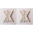 thumbnail image 1 of 5 Inch Wooden Letters for Wall Decoration – for 's Room Craft Projects Name Signs Weddings and Home ,2 Pack, 1 of 6