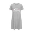 thumbnail image 5 of Amzcrzy Pyjamas pour Femmes Mode Imprimé Cœur Valentines Day Robe Décontractée Confortable à Manches Courtes Chemises de Nuit pour Femmes Valentines Day Cadeaux, 5 of 5