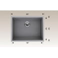 thumbnail image 1 of American Imaginations 20-in. W Grey Granite Composite Kitchen Sink With 1 Bowl, 1 of 2