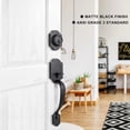 thumbnail image 5 of Front Door Lock Set with Handle, Traditional Keyed Handle Set, Easy to Install, for Home, Office, Hotel (Matte Black) - B-S122, 5 of 5