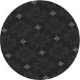 thumbnail image 1 of Ahgly Company Tapis d'Intérieur Rond Lavable en Machine Transitionnel Noir Nuit, 3 Pieds Rond, 1 of 7