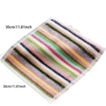 thumbnail image 2 of Leojiow 2Pcs " Striped Handkerchief & Towel Set – Versatile Purpose Cloths For Kids Tea Service Bar Countertops Or Daily Cleaning – Absorbent Soft And Stylish For Home & On The Table Use" 30X30Cm, 2 of 6