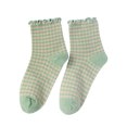 thumbnail image 1 of TINZ Bas de Soutien Tricotés à Blocs de Couleur pour Femmes, Mignons, à Volants, à Volants, à Rayures, Combinaison de Compression avec Ras-du-Cou, Grands Résille, Bas pour Femme, Bas pour Filles, Cuisse Haute, Bas Simples, 1 of 5