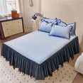 thumbnail image 4 of Defend Slip Mattress Cover Mesh Bed Skirt Protector With Dusts Barrier Suitable For Home Decoration 59x79in, 4 of 6
