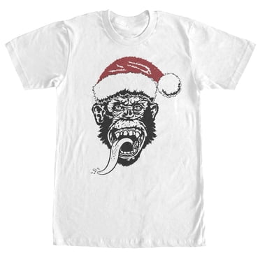 Gas Monkey Père Noël Monkey Noël Rouge Avait T-Shirt pour Homme Petit