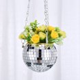 thumbnail image 2 of <p>Mirror Ball Flower Pot Ball Hanging Pot</p>, 2 of 7