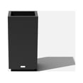 thumbnail image 1 of Veradek Block Series Pedestal Short Plastic Planter - Black, 1 of 10