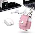 thumbnail image 4 of Baohd Wireless Earphone Charging Case Protector Anti-lost PU leather Bag Metal Clip Replacement For AirPods, 4 of 9