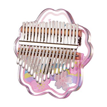 Kalimba Mini Thumb Piano 17 Keys Portable Musical Instrument Cartoon Cute Kalimba Thumb Piano Music
