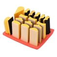 thumbnail image 2 of 16PCS Hand Grinding Blocks Self Adhesive Groove Curved Surface Polishing Block for Woodworking, 2 of 14